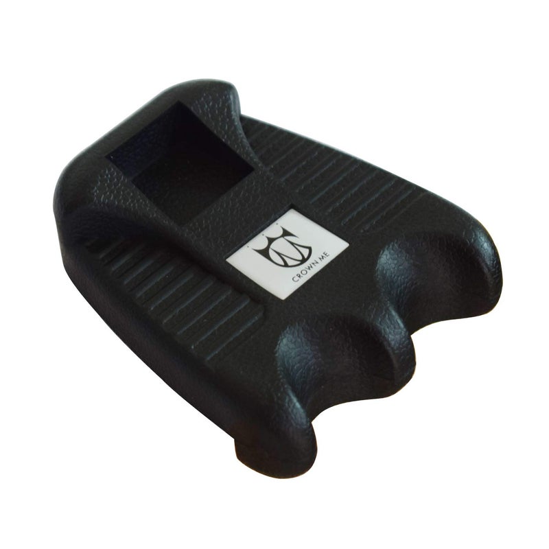 CROWN ME Cue Hoder, Portable Weighted Billiard Cue Rack with Chalk Holder, 2 Holes - Image 1